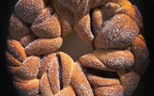 Socker- och kanelkrans